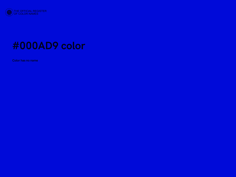 #000AD9 color image