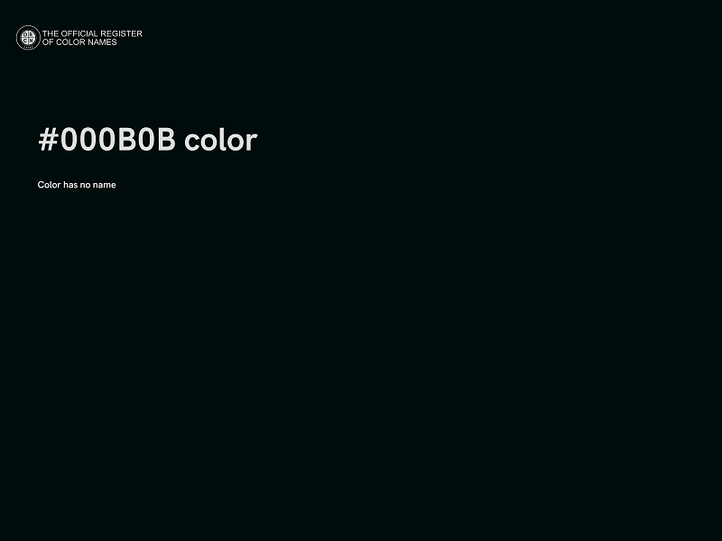 #000B0B color image