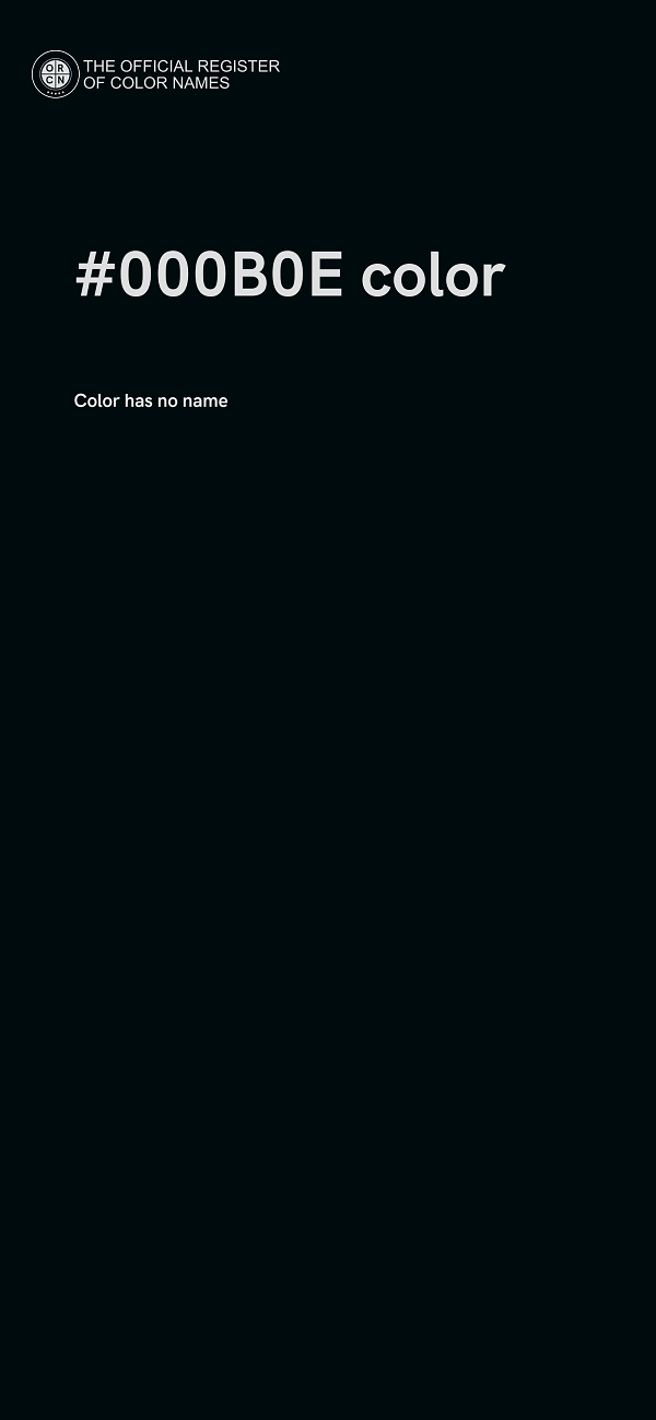 #000B0E color image
