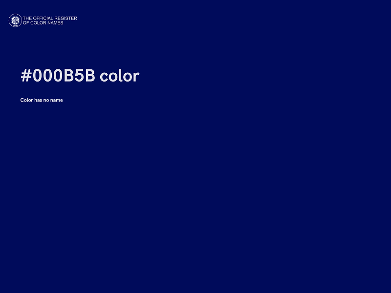 #000B5B color image