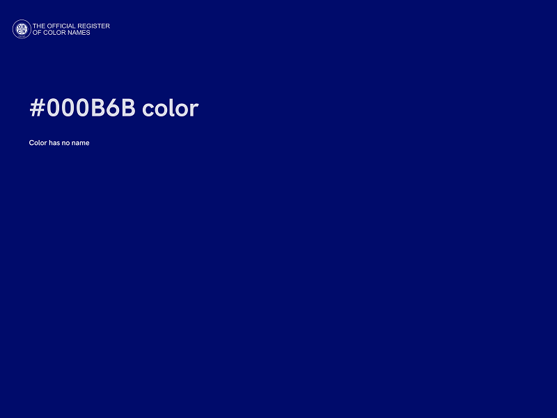 #000B6B color image