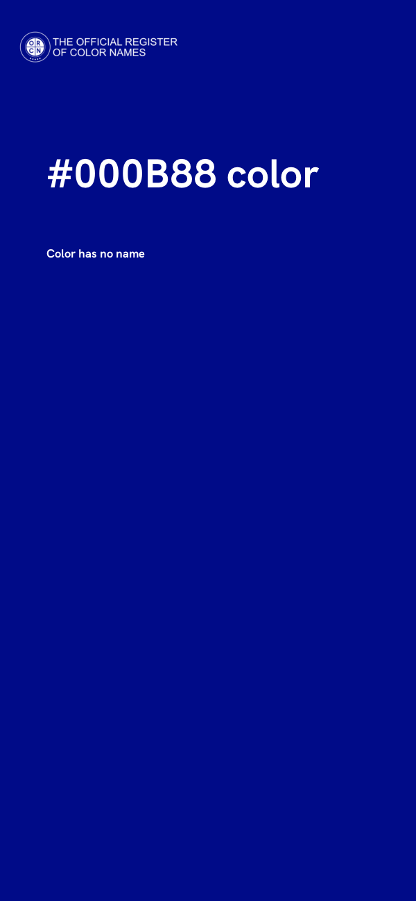 #000B88 color image