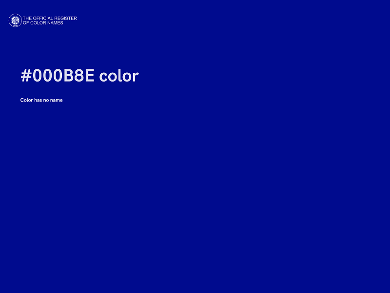 #000B8E color image