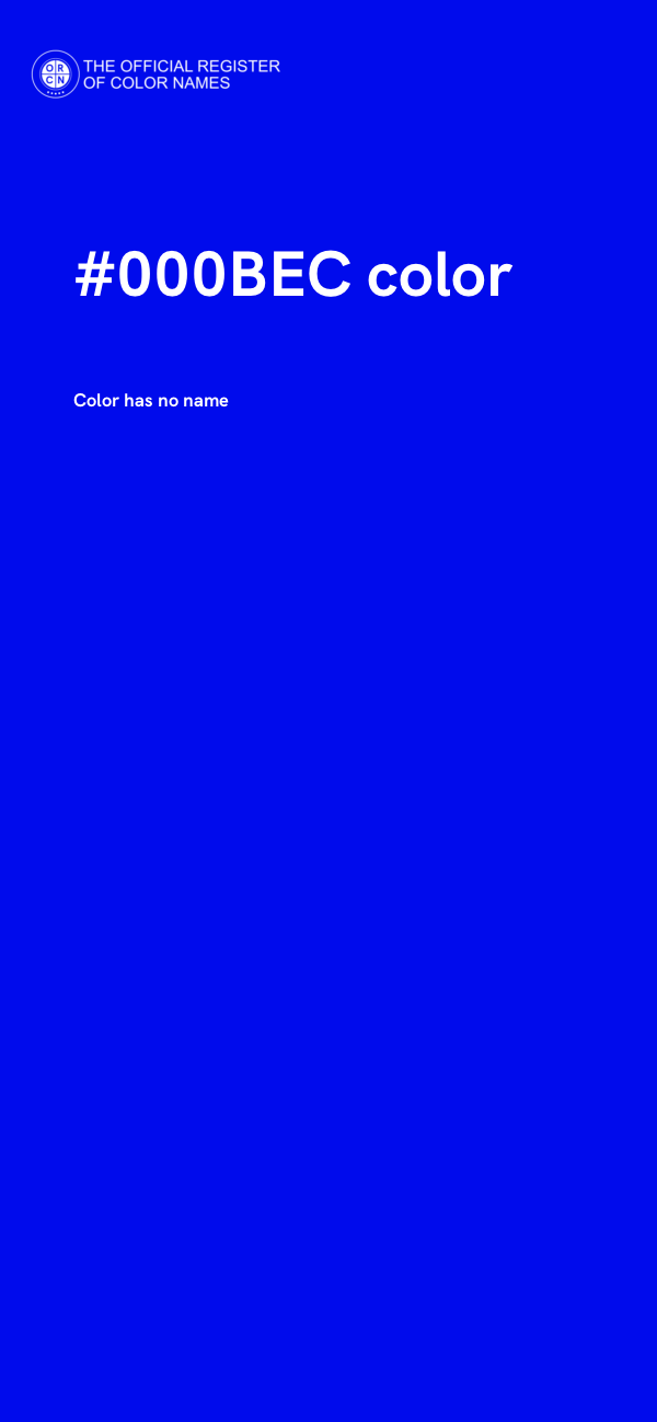 #000BEC color image