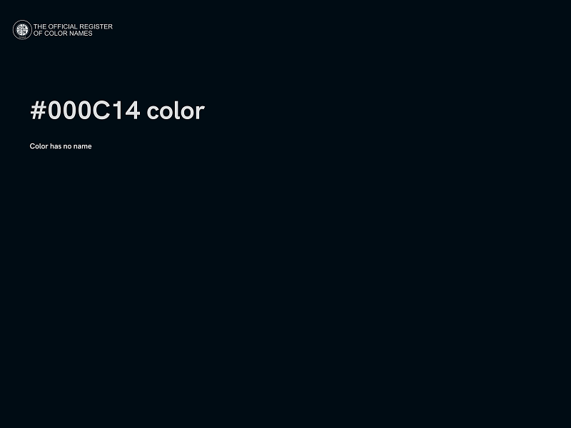 #000C14 color image