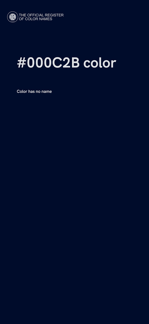 #000C2B color image