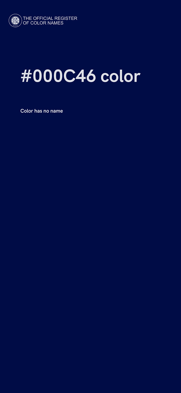 #000C46 color image