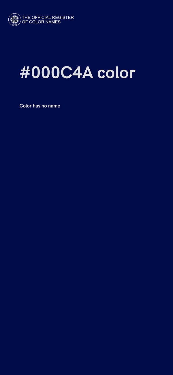 #000C4A color image
