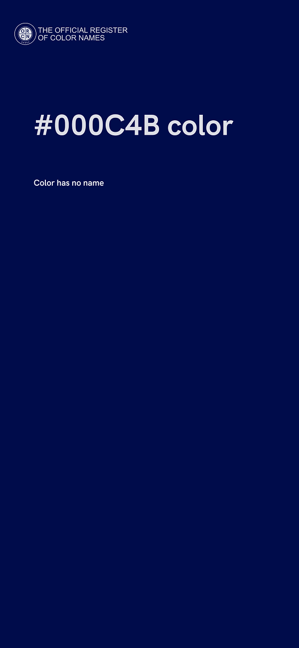 #000C4B color image