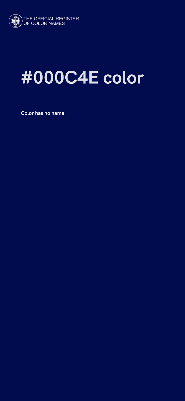 #000C4E color image