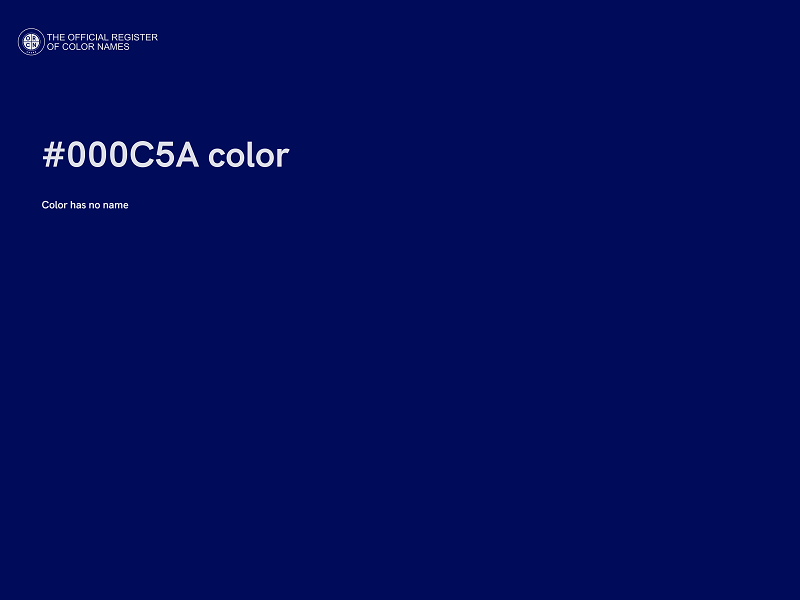 #000C5A color image