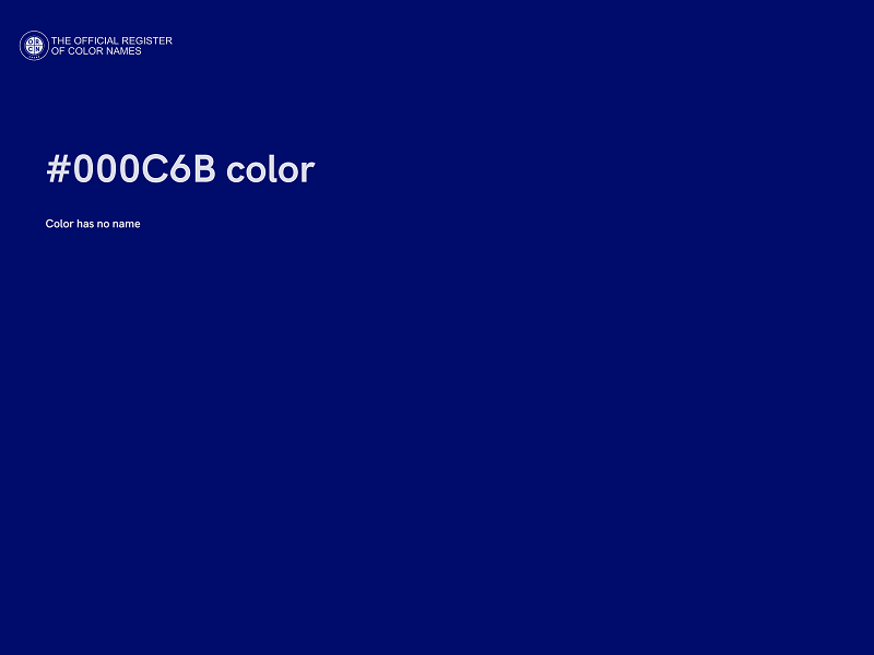 #000C6B color image