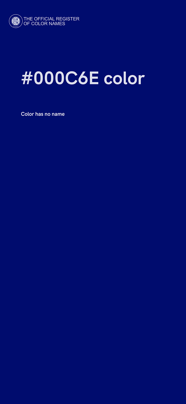 #000C6E color image