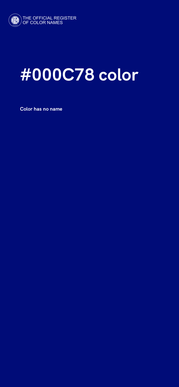 #000C78 color image