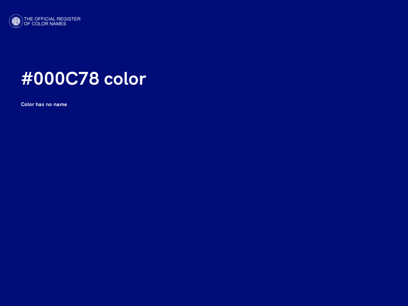 #000C78 color image