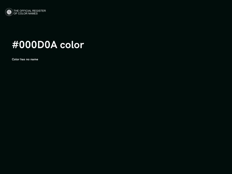 #000D0A color image