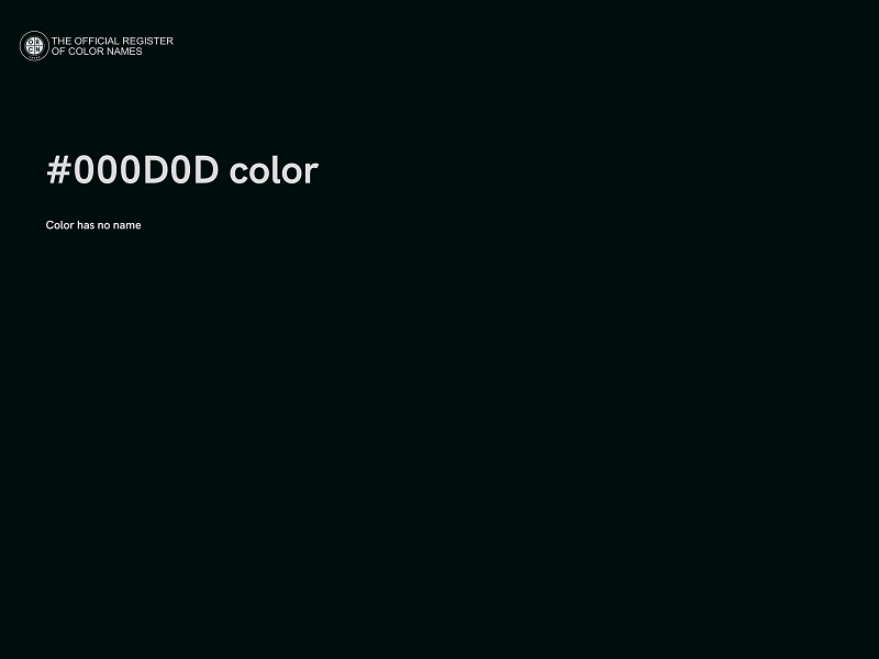 #000D0D color image