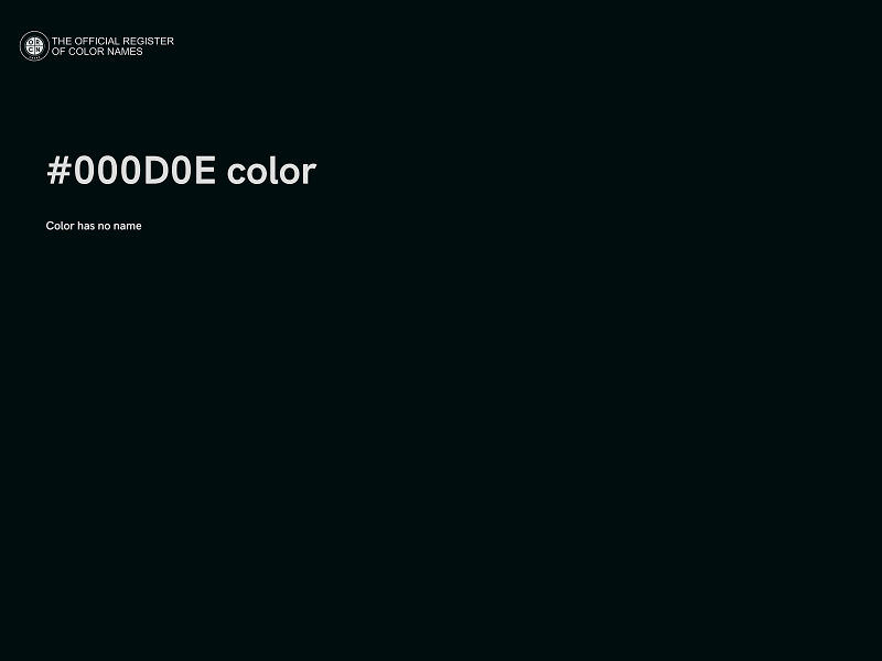 #000D0E color image