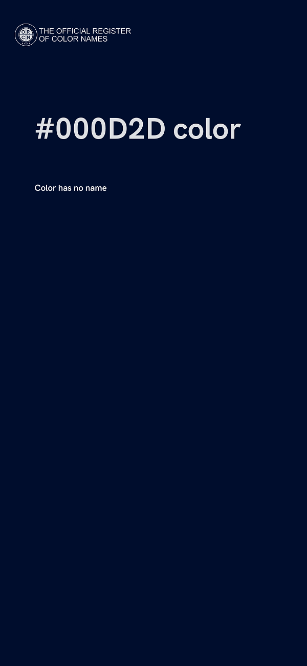 #000D2D color image