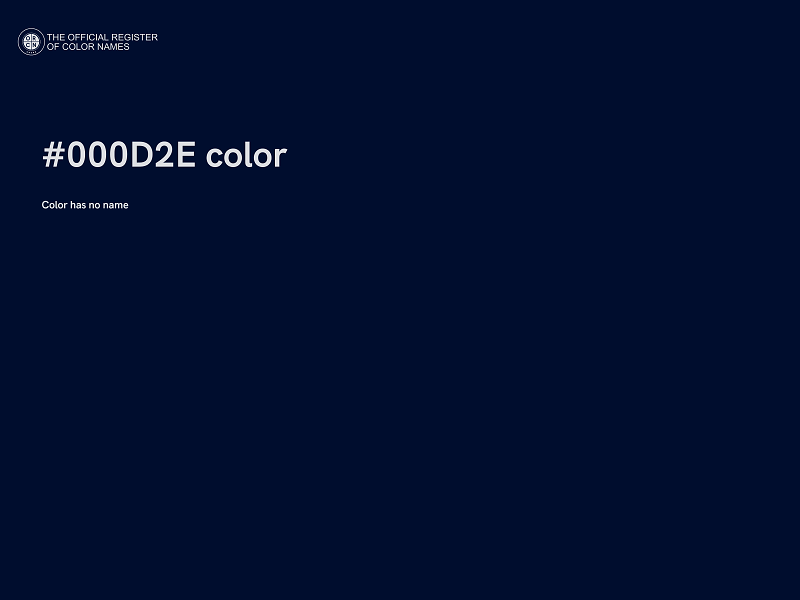 #000D2E color image