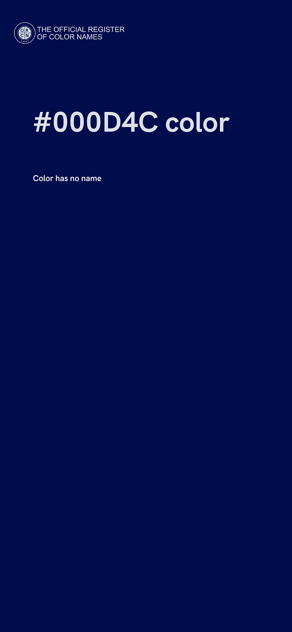 #000D4C color image
