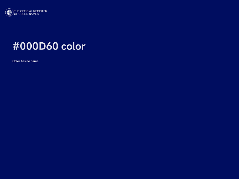 #000D60 color image