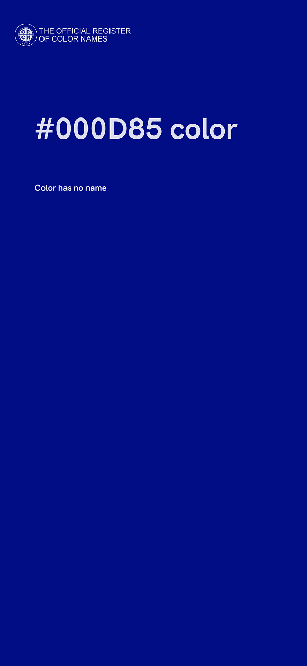 #000D85 color image