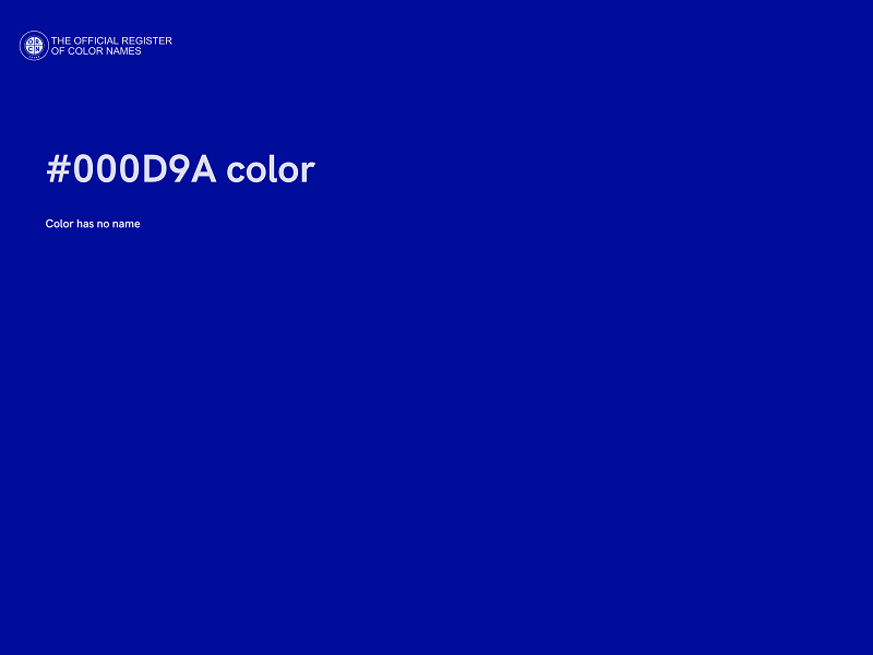 #000D9A color image