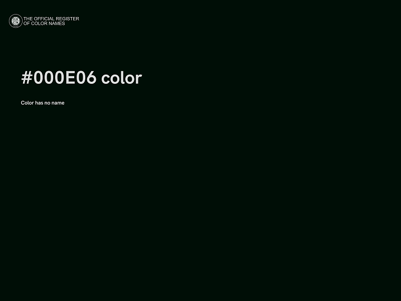 #000E06 color image