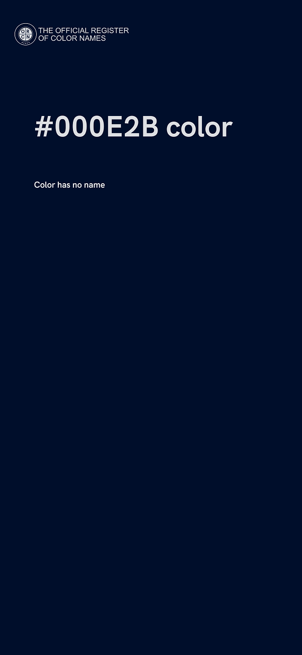 #000E2B color image