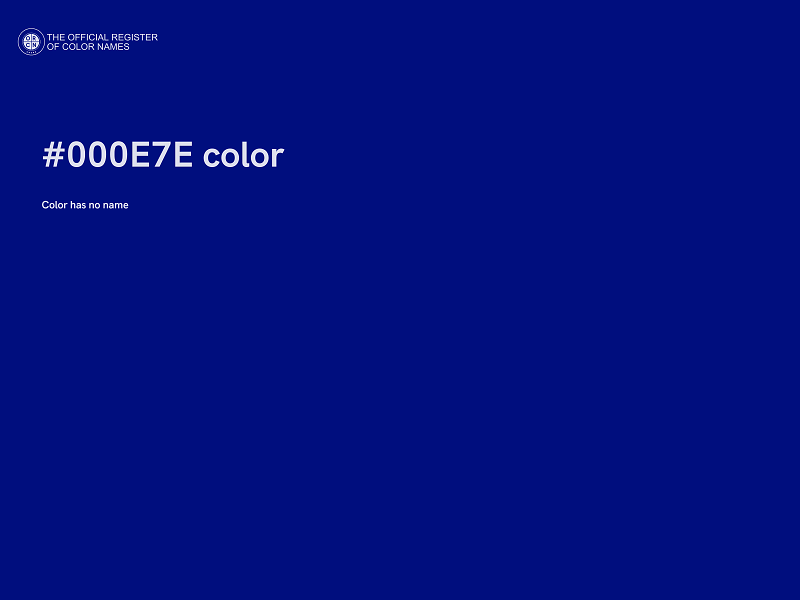 #000E7E color image