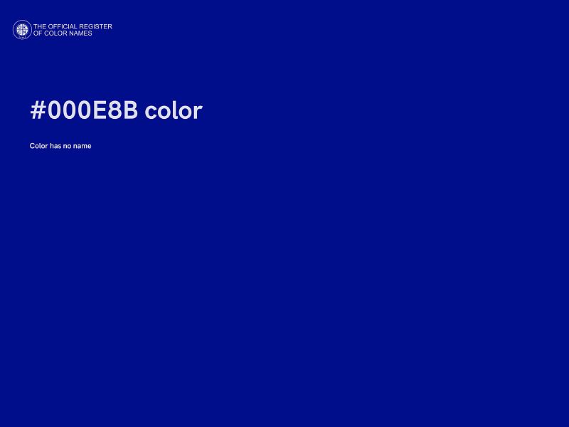 #000E8B color image