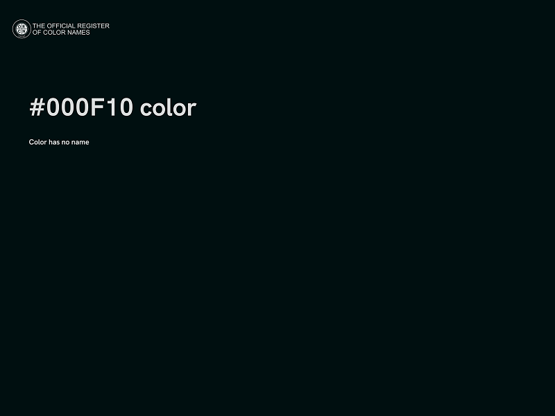 #000F10 color image