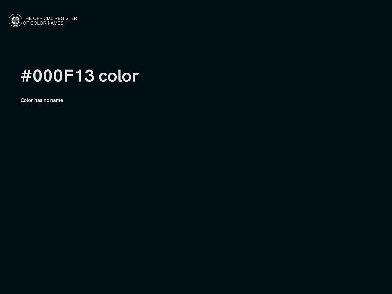 #000F13 color image