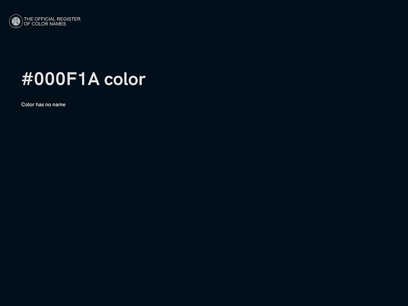 #000F1A color image