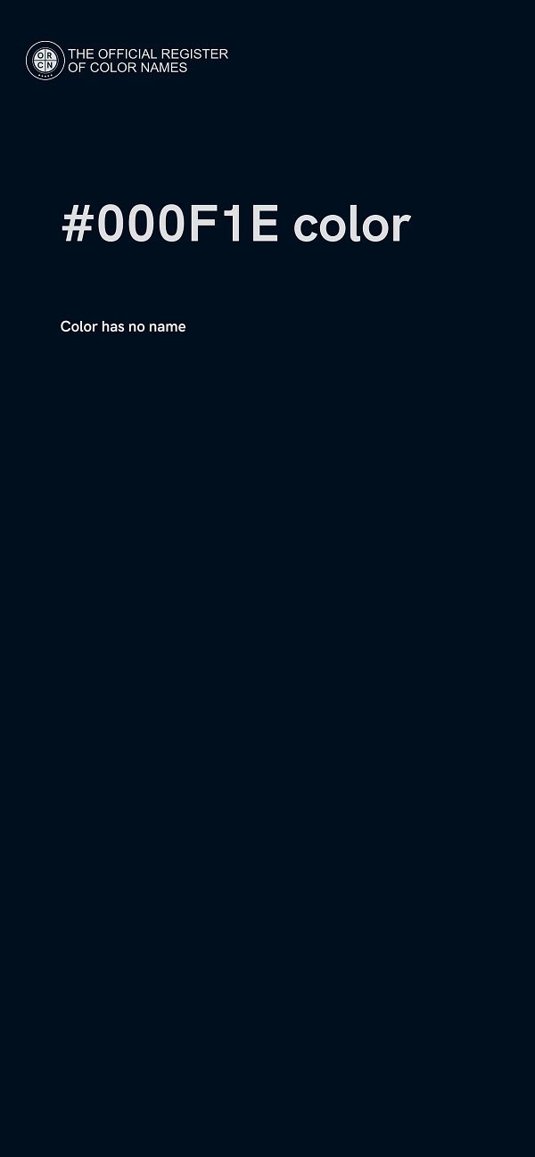 #000F1E color image