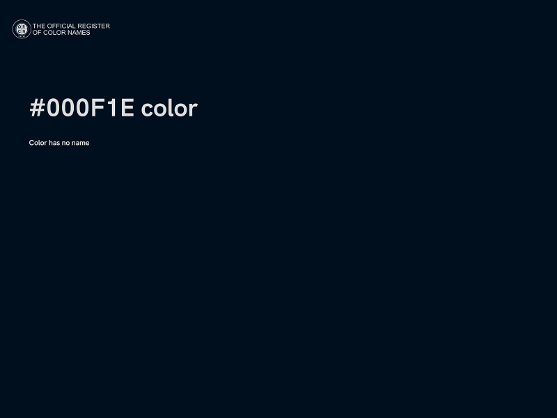 #000F1E color image