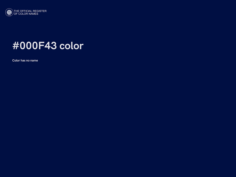 #000F43 color image