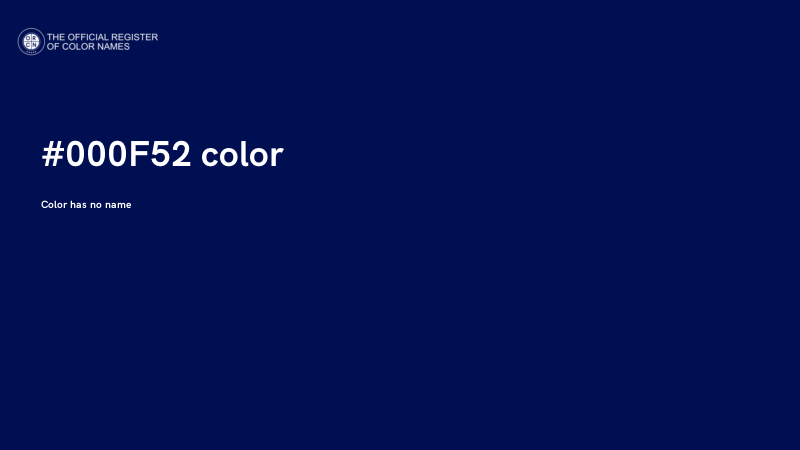 #000F52 color image
