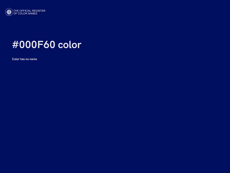 #000F60 color image