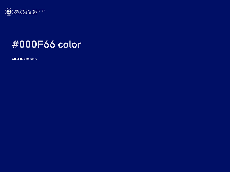 #000F66 color image