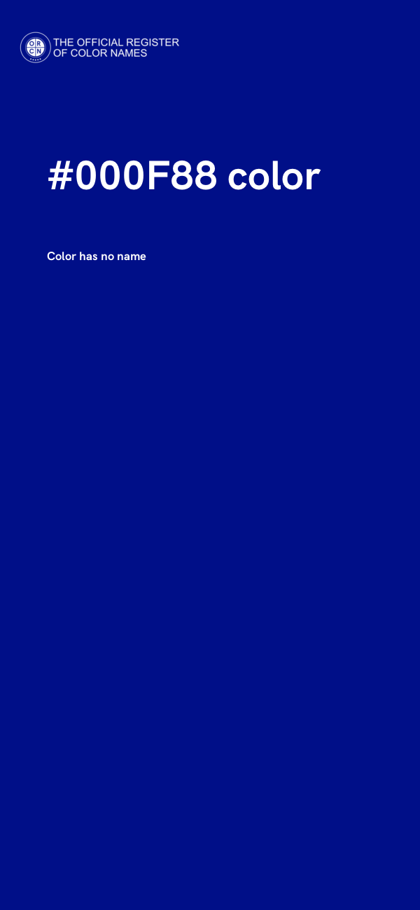 #000F88 color image