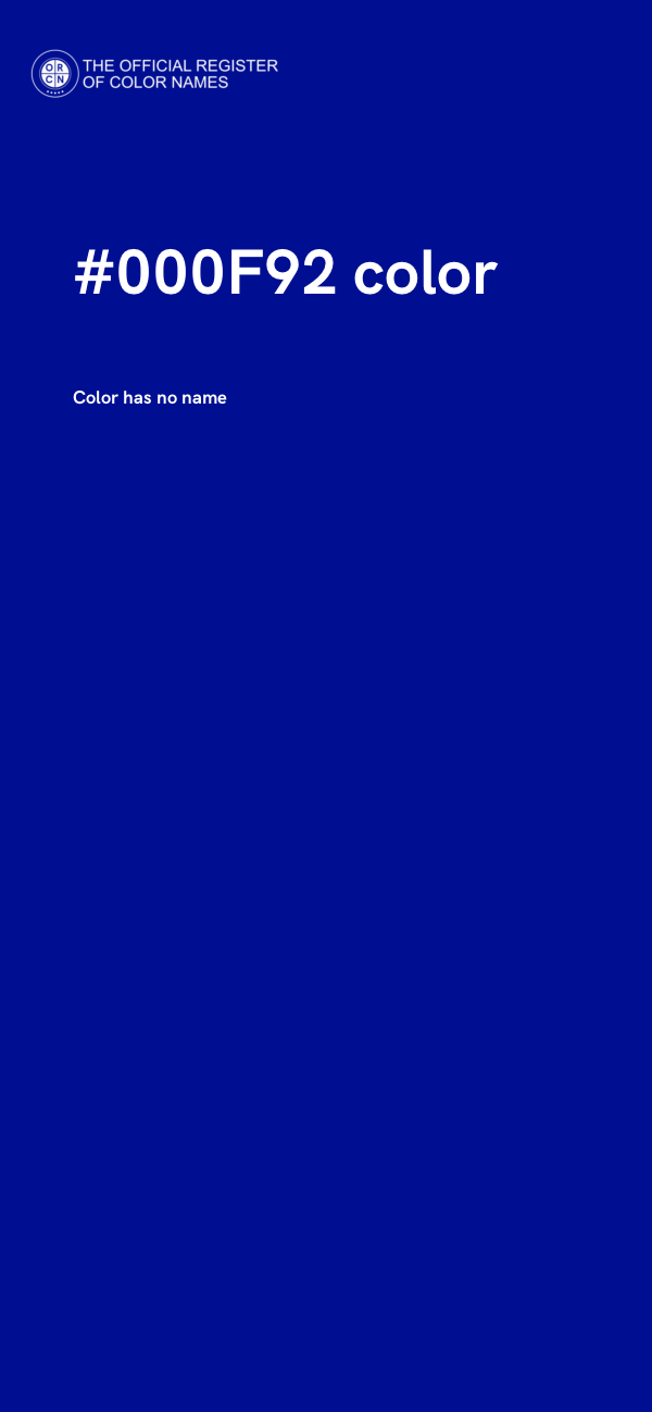 #000F92 color image