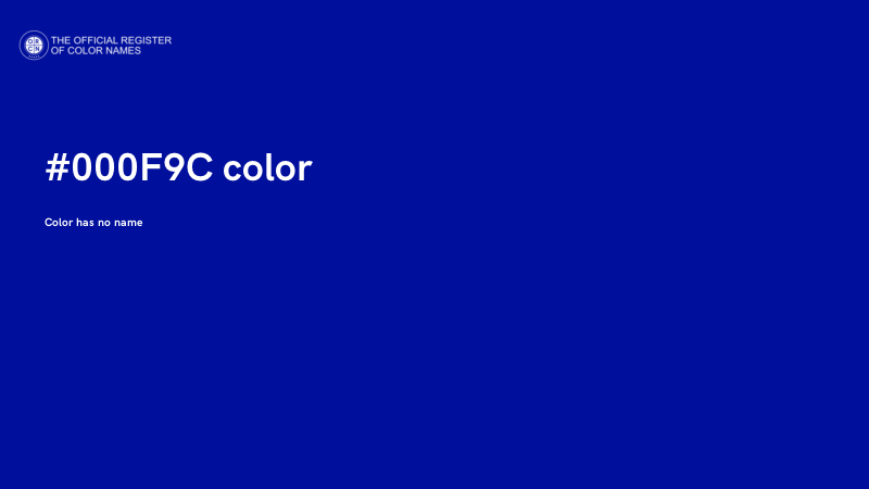#000F9C color image