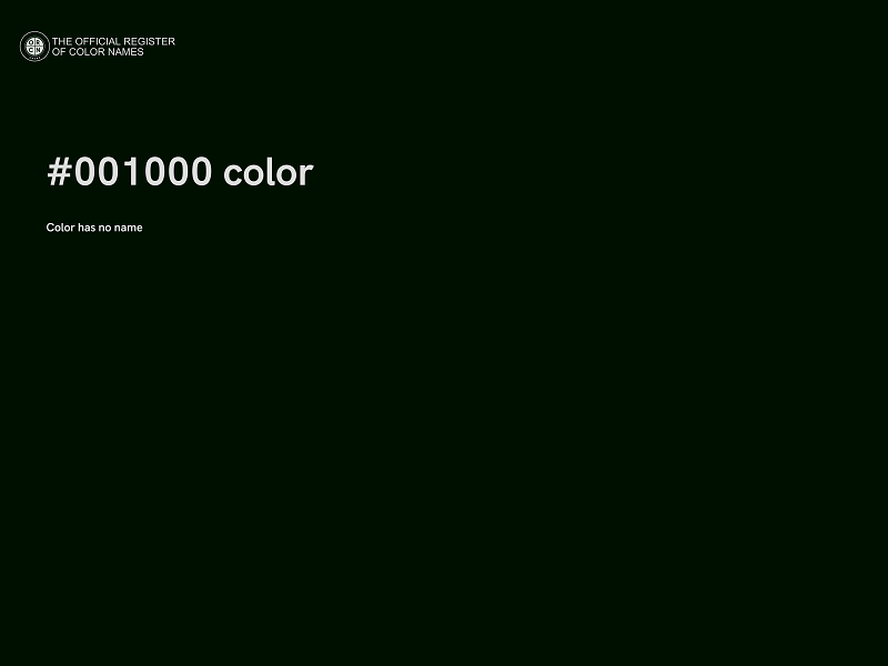 #001000 color image