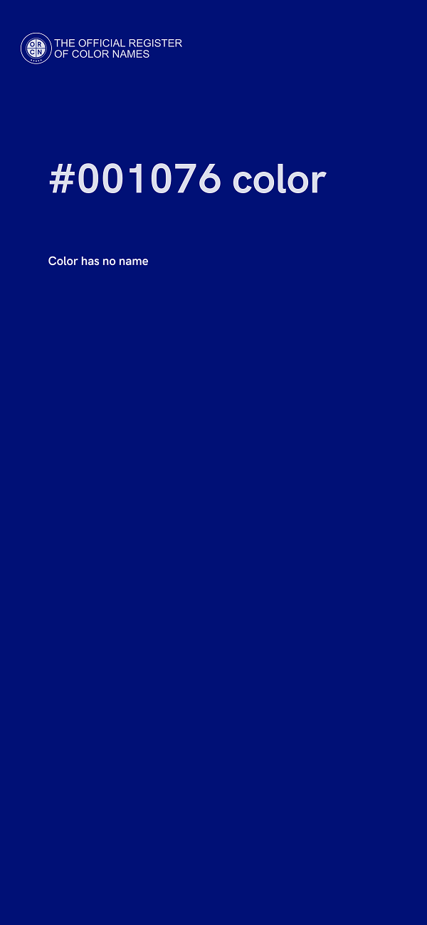 #001076 color image