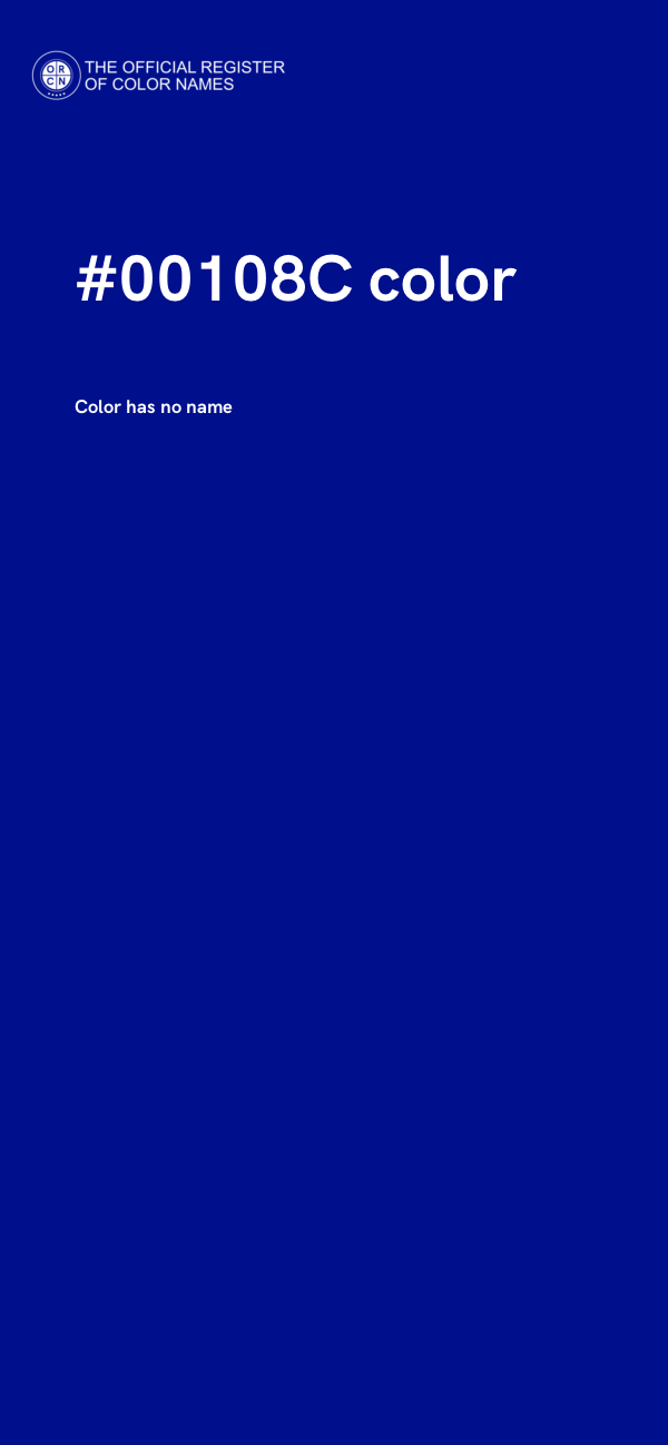 #00108C color image