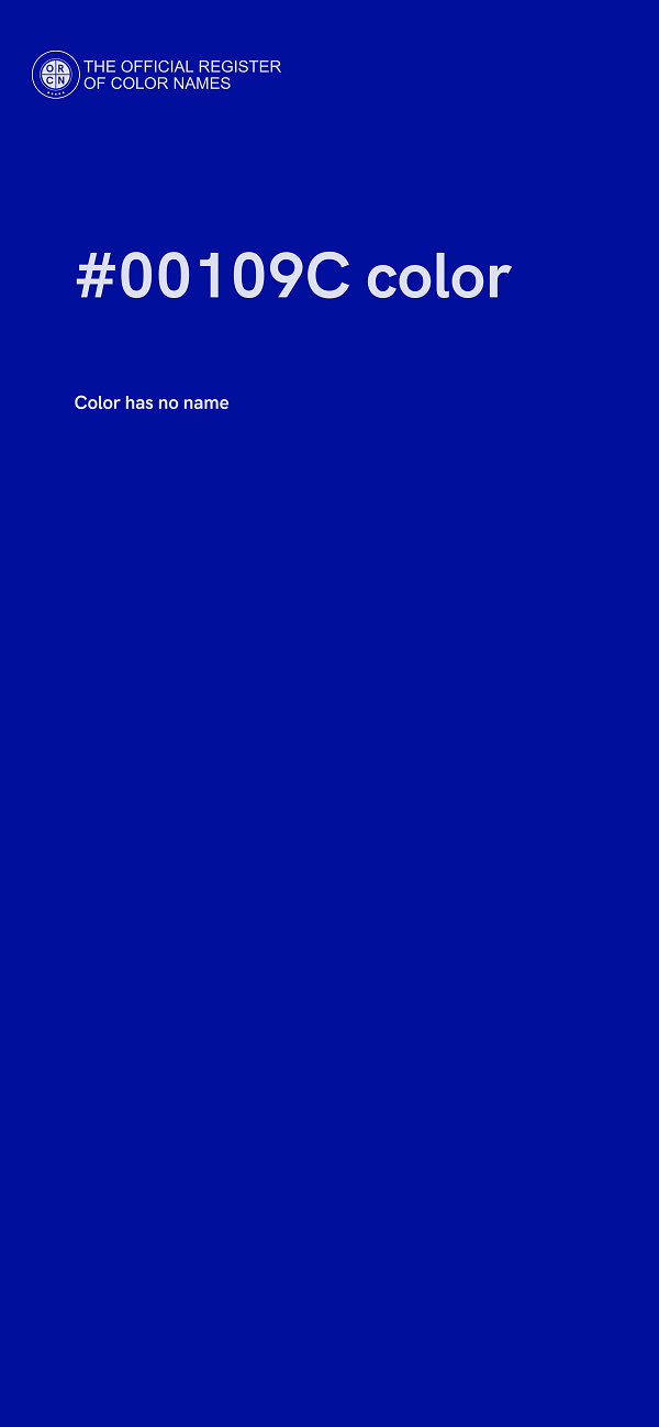 #00109C color image