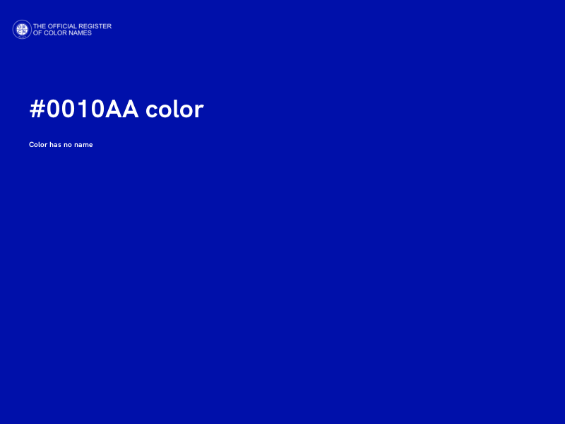 #0010AA color image