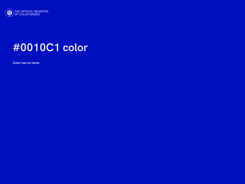 #0010C1 color image